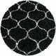 Tapis shaggy baroque rond Lokalt