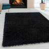 Tapis shaggy design uni rectangulaire Gadol