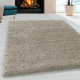 Tapis shaggy design uni rectangulaire Gadol