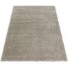 Tapis shaggy design uni rectangulaire Gadol