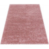 Tapis shaggy design uni rectangulaire Gadol