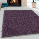 Tapis shaggy design uni rectangulaire Gadol