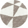 Tapis shaggy design rond Like