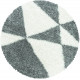 Tapis shaggy design rond Like