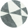 Tapis shaggy design rond Like
