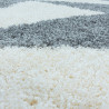 Tapis shaggy design rond Like