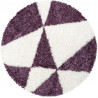 Tapis shaggy design rond Like