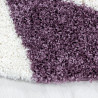 Tapis shaggy design rond Like