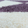Tapis shaggy design rond Like