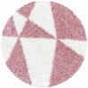 Tapis shaggy design rond Like