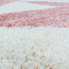 Tapis shaggy design rond Like