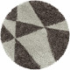 Tapis shaggy design rond Like