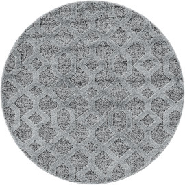 Tapis scandinave à courtes mèches rond Kiitos