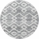 Tapis rond scandinave à courtes mèches Tori