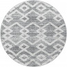 Tapis rond scandinave à courtes mèches Tori