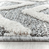 Tapis rond scandinave à courtes mèches Tori