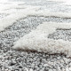 Tapis rond scandinave à courtes mèches Tori