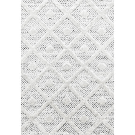 Tapis rectangulaire à courtes mèches scandinave Viti