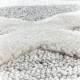 Tapis à courtes mèches rond scandinave Soldi
