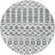 Tapis design rond à courtes mèches Ria