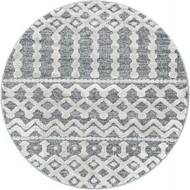 Tapis design rond à courtes mèches Ria