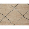 Tapis beni ouarain en laine épaisse blanc 350x235 Temsia