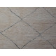 Tapis beni ouarain blanc en laine 390x275 Toula