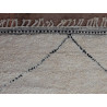 Tapis beni ouarain blanc en laine 390x275 Toula