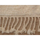 Tapis beni ouarain blanc en laine 120x80 Casa