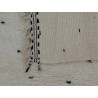 Tapis beni ouarain blanc en laine épaisse 170x105 Aris