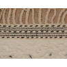 Tapis beni ouarain en laine épaisse blanc 155x80 Manoé