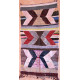 Tapis kilim multicolore en coton et tissus recyclés 220x115 Roman