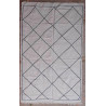 Tapis berbère tissé main en laine blanc Ellie