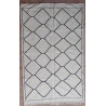 Tapis marocain berbère tissé main blanc 240x150 Sienna