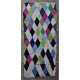 Tapis boucharouite en tissu recyclé multicolore 245x100 Isha