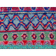 Tapis boucharouite multicolore vintage 225x150 noué main Zalan