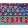 Tapis boucharouite multicolore vintage 225x150 noué main Zalan