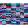 Tapis boucharouite noué main vintage 175x100 multicolore Fencie
