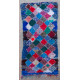 Tapis boucharouite vintage noué main 190x95 Aura