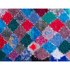 Tapis boucharouite vintage noué main 190x95 Aura