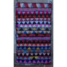 Tapis boucharouite noué main vintage multicolore 205x120 Boussa