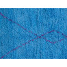 Tapis berbère boucharouite bleu 190x145 noué main Ola