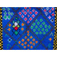 Tapis berbère boucharouite bleu 215x135 noué main Omie