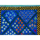 Tapis berbère boucharouite bleu 215x135 noué main Omie