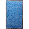 Tapis kilim laine zanafi bleu 325x185 tissé main Onésime