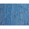 Tapis kilim tissé main en laine zanafi bleu 275x140 Onix