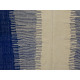 Tapis kilim laine zanafi bleu 335x200 tissé main Oranne