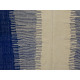 Tapis kilim laine zanafi bleu 335x200 tissé main Oranne