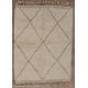 Tapis beni ouarain 100 % laine épaisse 205x155 Shani