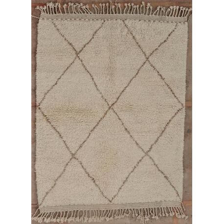 Tapis beni ouarain 100 % laine épaisse 205x155 Shani